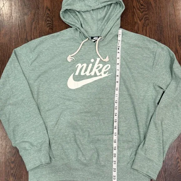 Nike Women's Green Lightweight Pullover Hoodie Sweatshirt XL - Picture 2 of 8